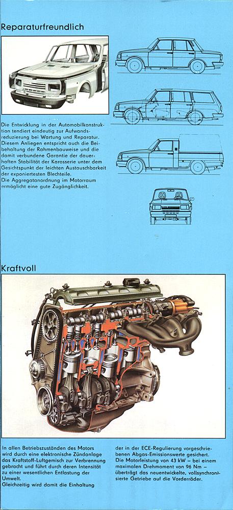 Wartburg 1.3  Reparaturfreundich Kraftvoll