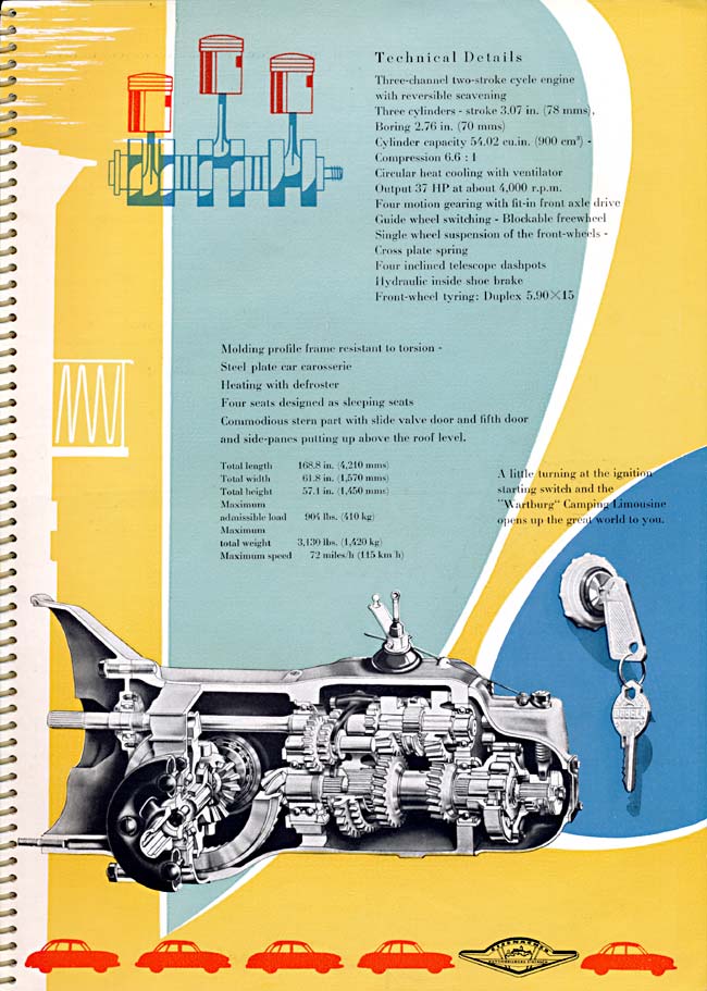 Wartburg 311 A4 1956 Prospekt