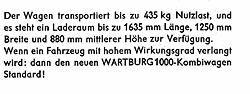 Wartburg 311 Prospekt 24-Seitig A4