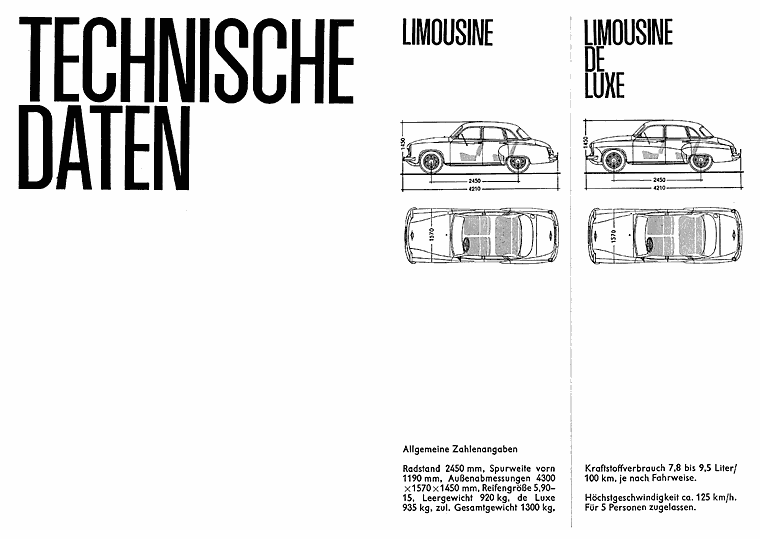 Wartburg 311 Prospekt 24-Seitig A4