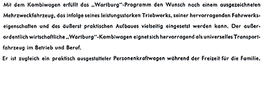Wartburg 311 Prospekt 16-Seitig A4
