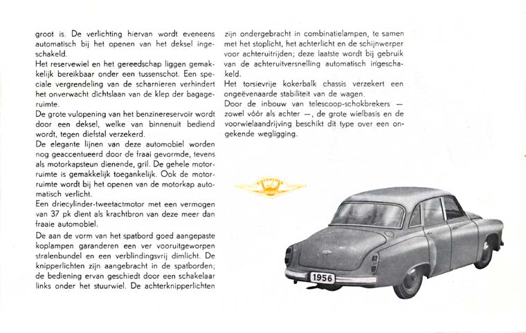 Wartburg 311 Limousine 1956 Titel Netherlands