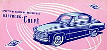 Wartburg 311 coupe 1957 Flyer