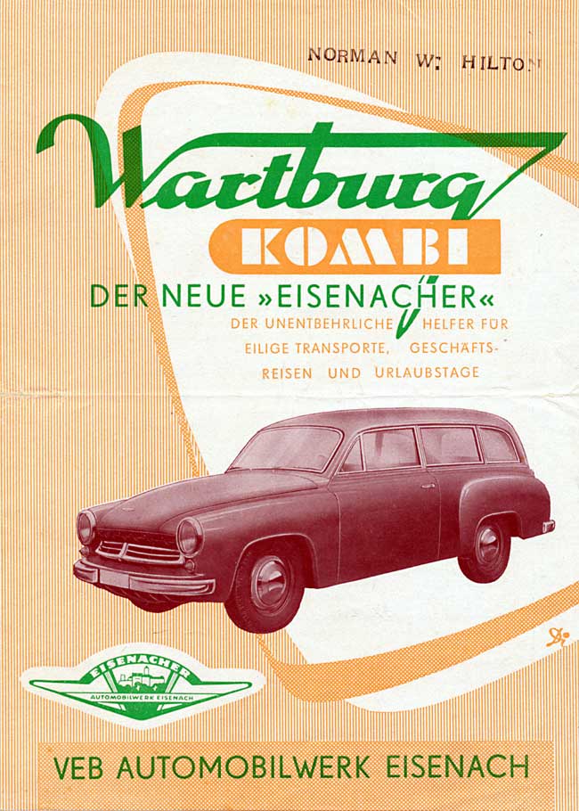 Wartburg 311 Kombi 1956 Titel