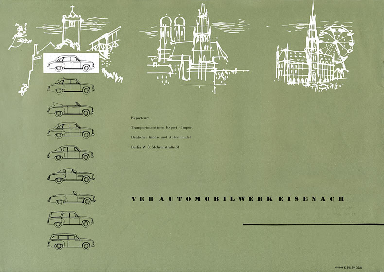 Wartburg 311 1959: Letzte Seite mit Eisenach Mnchen und Wien Daten und Erfolge Tulpenrallye 1958