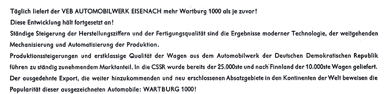 Wartburg 311 WB1000 Flyer