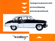 Wartburg Faltblatt (West) nach 60