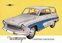 Die Wartburg 311 Camping-Limousine 1960
