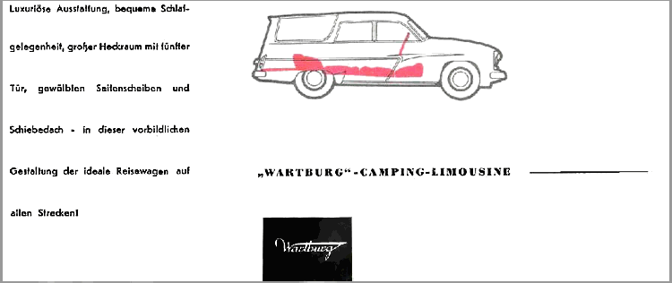 Wartburg Camping Schama und Text