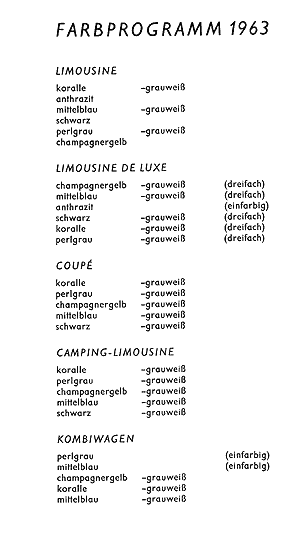 Farbtabelle