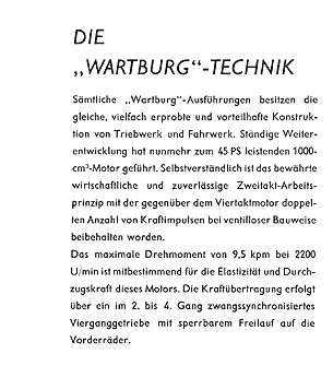 Wartburg Technik Text