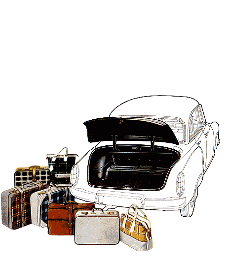Kofferraum mit Koffern
