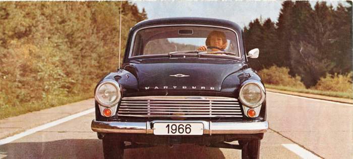 Wartburg 1000 Exportversion mit neuem Chassis