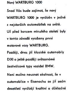 Wartburg 353 Prospekt 1967