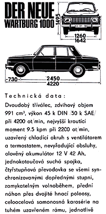 Wartburg 353 Prospekt 1967