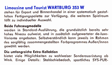 Der Neue Wartburg 353 W