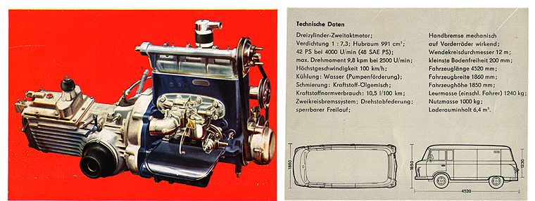 Barkas B1000 Prospekt 1966