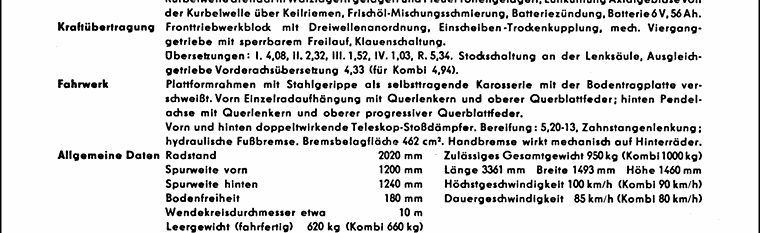 Trabant P50 Prospekt