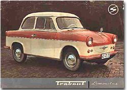 Ein Trabant P 50 Prospekt