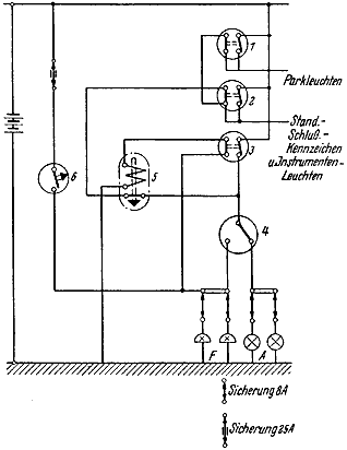 Lichhupe Schaltschema