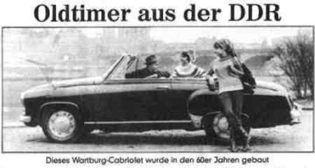 Ein Wartburg 311 HT